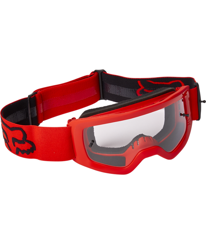Fox Racing Main Stray Youth Goggle Flo Red - Front Right Side View