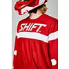 Shift White Label Haut Jersey Red - Close-Up of Front Graphic