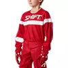 Shift Youth White Label Haut Jersey Red - Front Side View on Model
