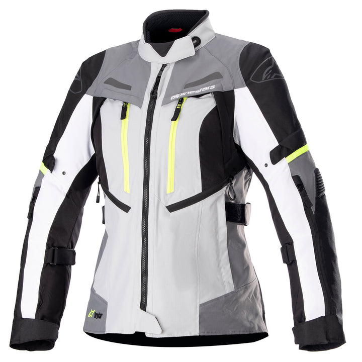 Alpinestars Stella Bogota Drystar Jacket Gray/White - Front View