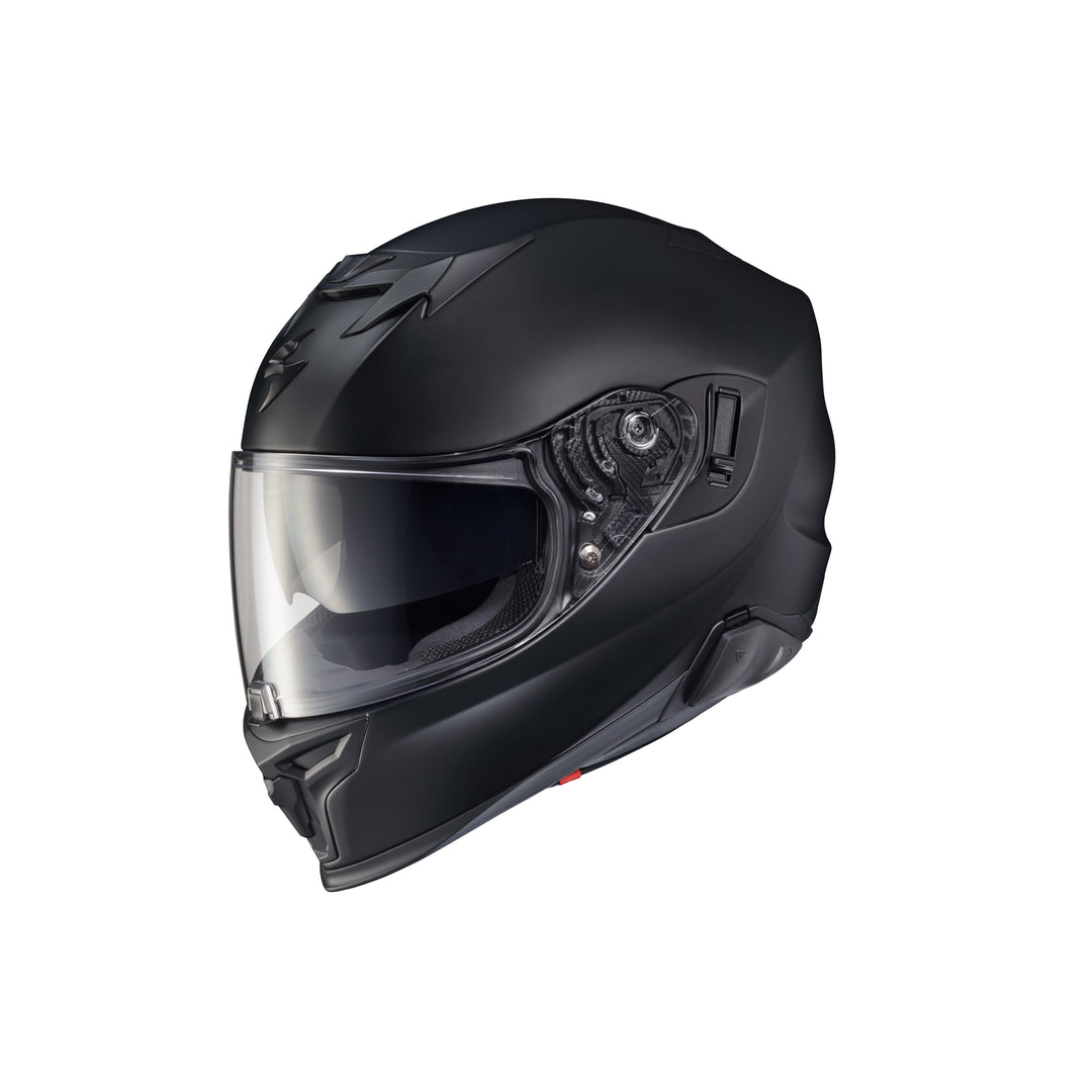 SCORPION EXO EXO-T520 Helmet EXO-COM Matte Black - Front Side View