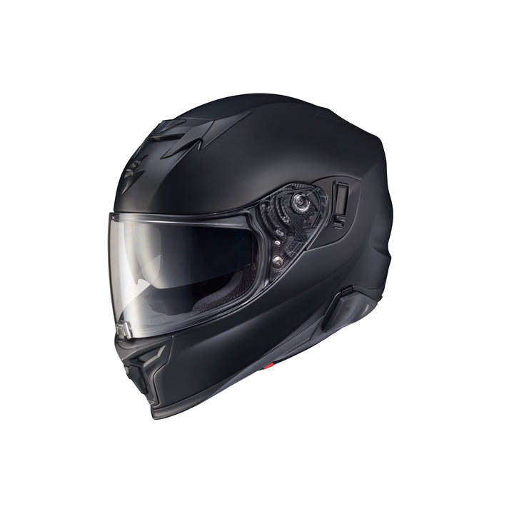 SCORPION EXO EXO-T520 Helmet EXO-COM Matte Black - Front Side View