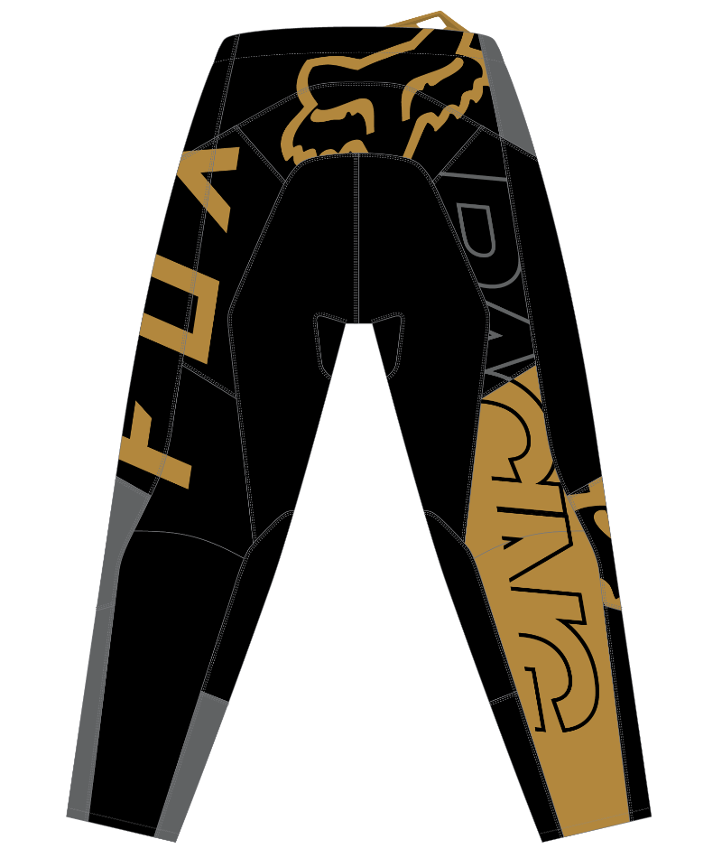 Fox Racing 180 Skew Off Road Pant Black - Rear View