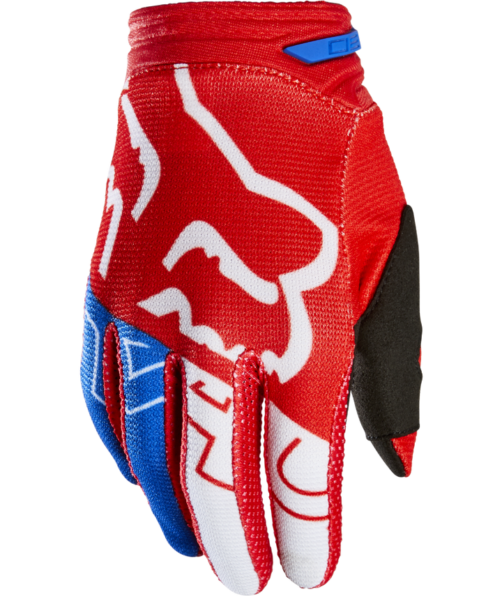 Fox Racing 180 Skew Youth Off Road Glove Primrose - Back of Hand View
