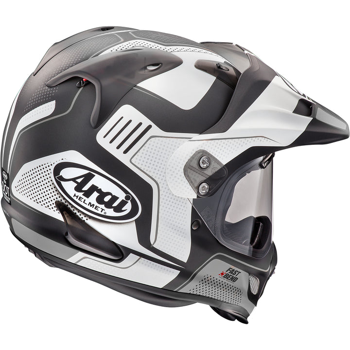 Arai XD-4 Vision Helmet White Frost - Rear Side View