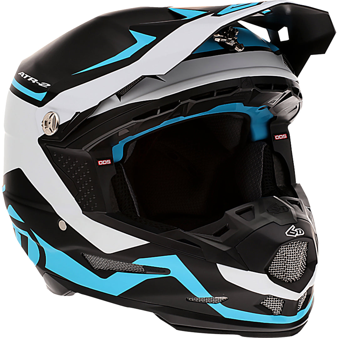 6D Helmets ATR-2 Drive Helmet Cyan - Front Right Side View