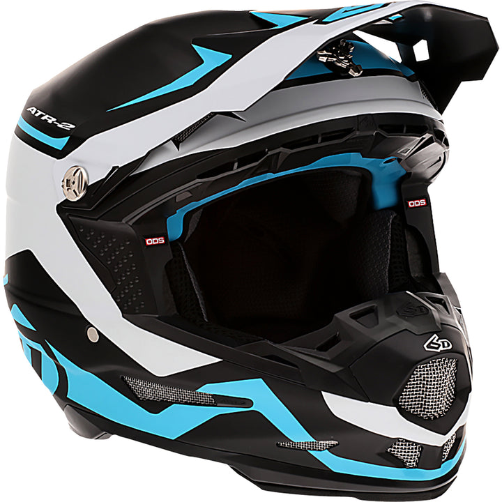 6D Helmets ATR-2 Drive Helmet Cyan - Front Right Side View
