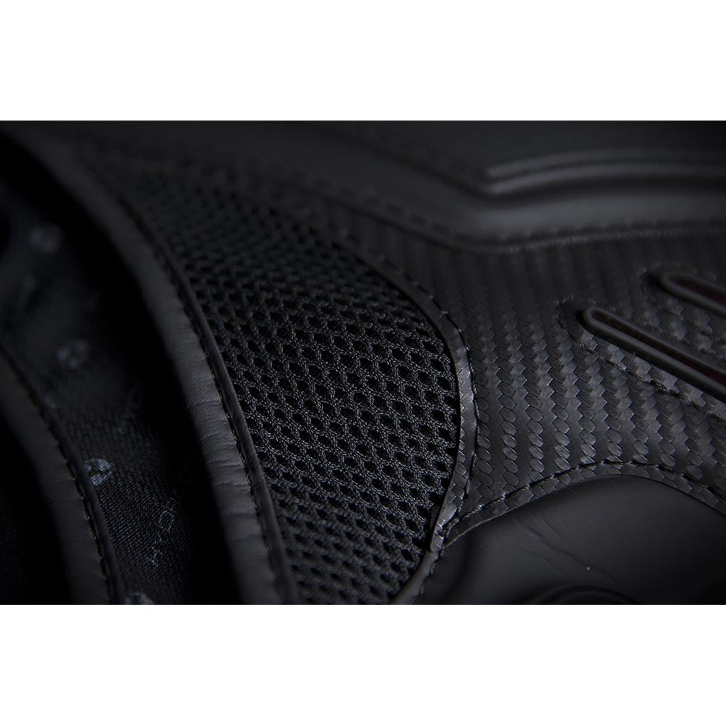 ICON Stryker Vest Red - Close-Up of Mesh Material on Chest