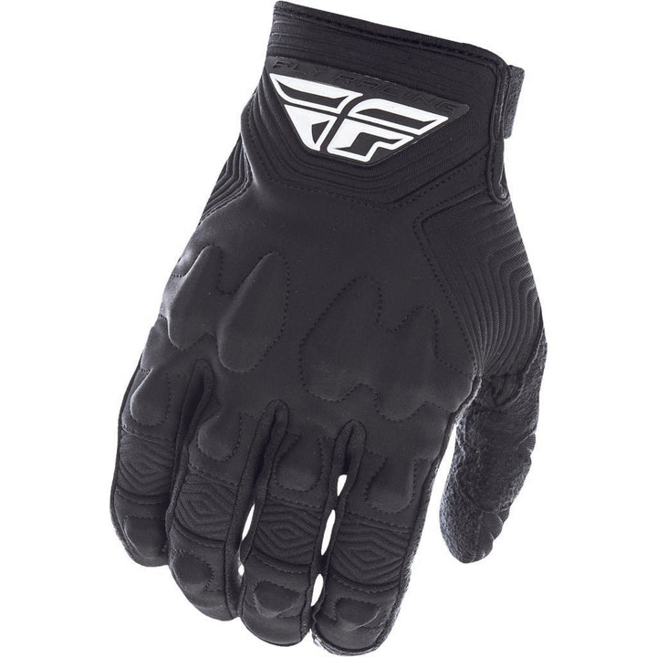 Fly Racing Patrol XC Lite Gloves Black/White - Back of Hand View