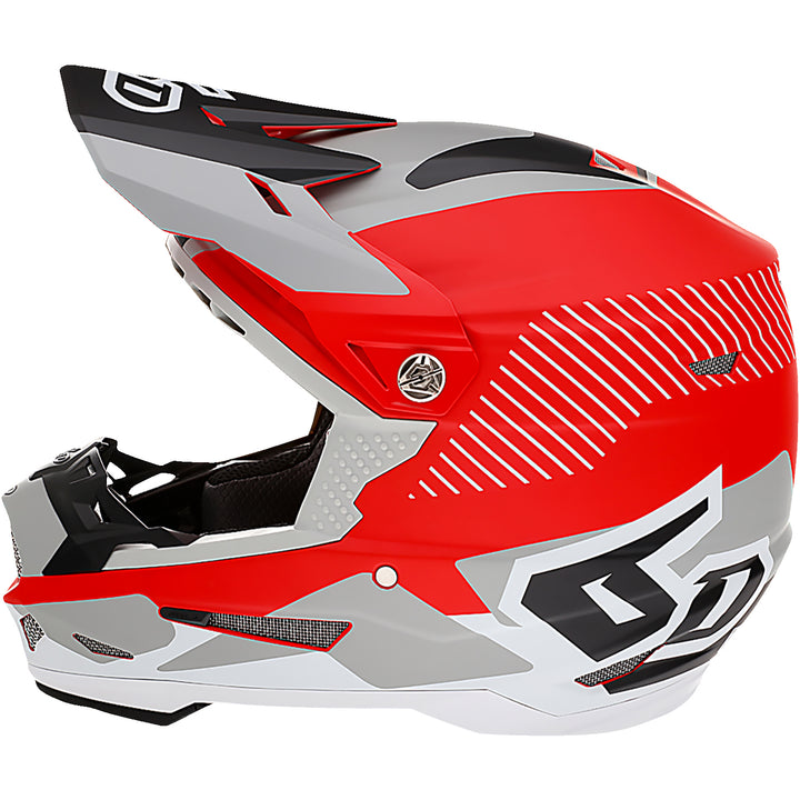 6D Helmets ATR-2 Fusion Helmet Red - Left Side View