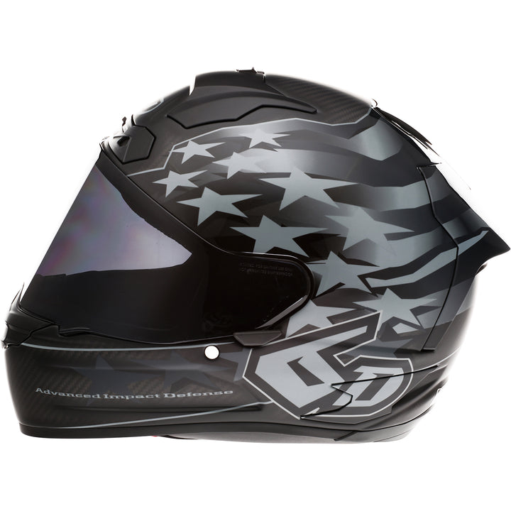6D Helmets ATS-1R Patriot Helmet Black - Left Side View