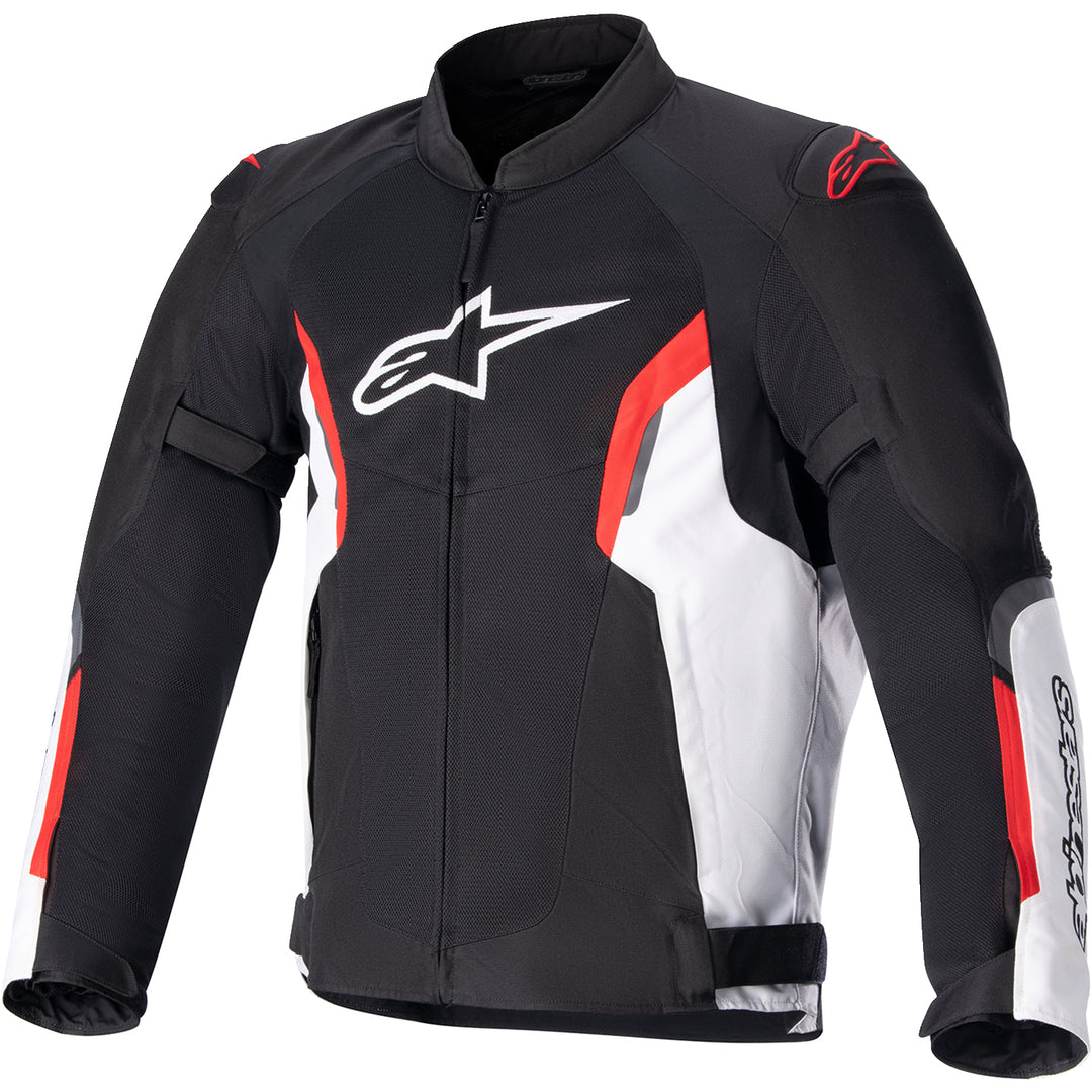 Alpinestars AST v2 Air Jacket Black/White/Red - Front View