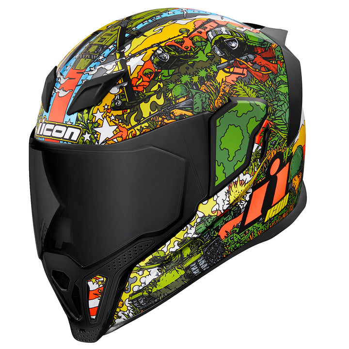 ICON Airflite™ GP23 Helmet Green - Front Left Side View