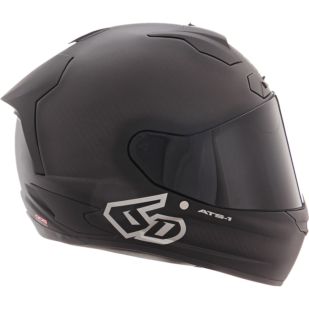 6D Helmets ATS-1R Solid Helmet Matte Black - Right Side View
