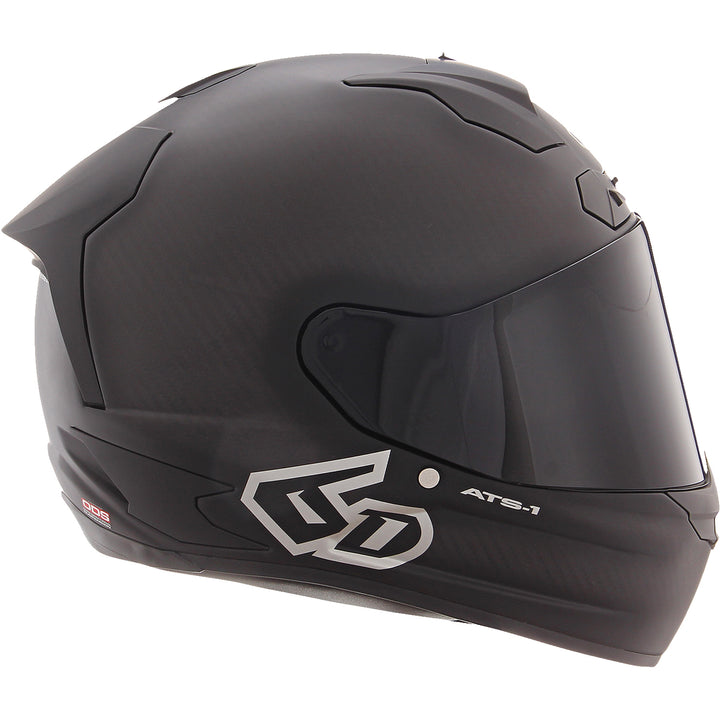6D Helmets ATS-1R Solid Helmet Matte Black - Right Side View
