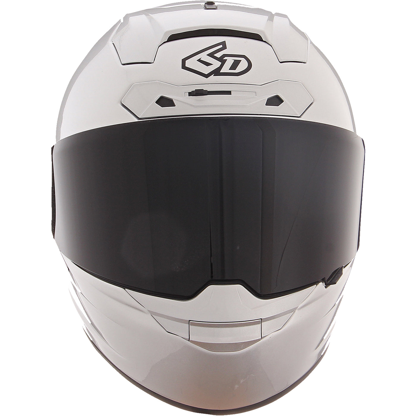 6D Helmets ATS-1R Solid Helmet Gloss Silver - Front View