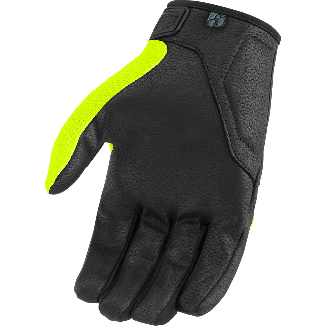 ICON Hooligan CE Gloves Vis - Palm View