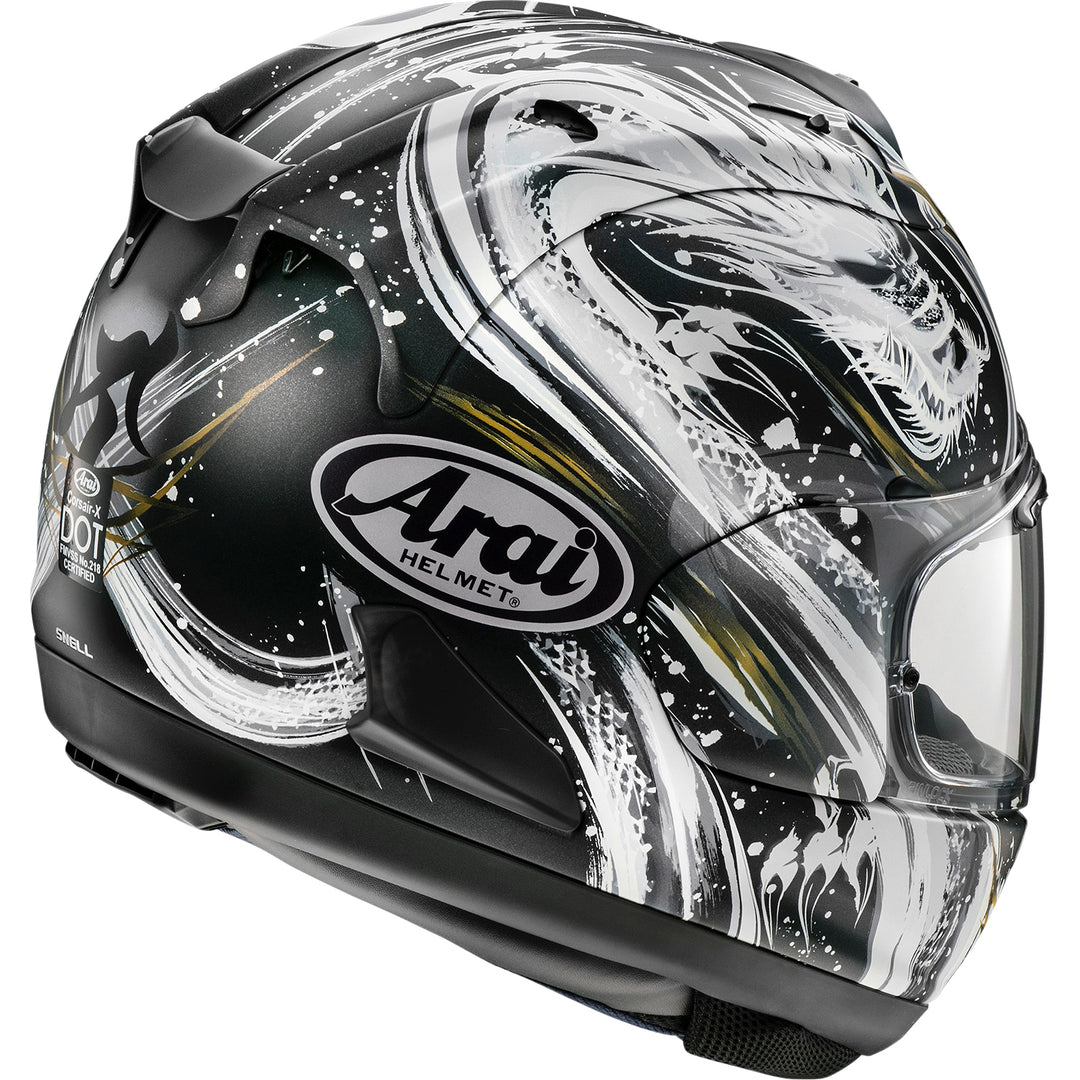 Arai Corsair-X Kiyonari Helmet Frost - Rear Side View