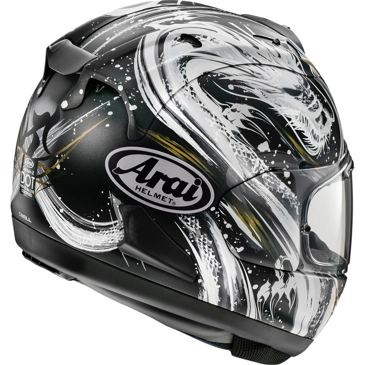 Arai Corsair-X Kiyonari Helmet Frost - Rear Side View