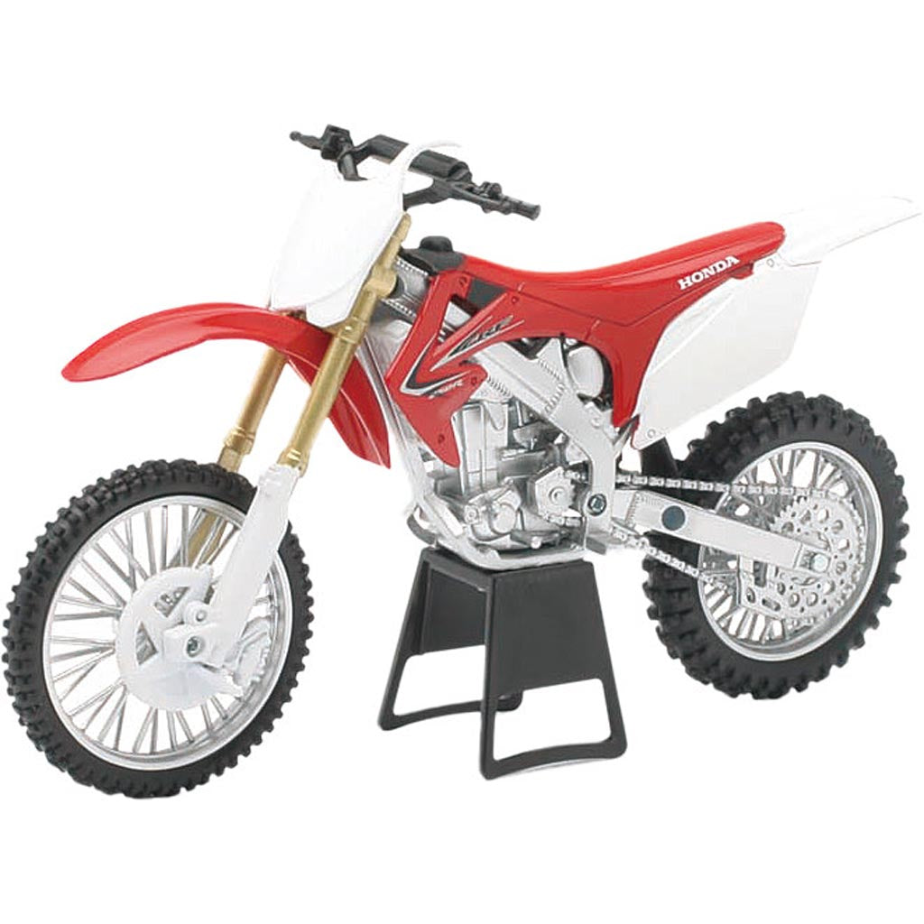 New-Ray Toys Die-Cast Replica Honda Crf250R 2012 1:12 - Front Side View of Replica