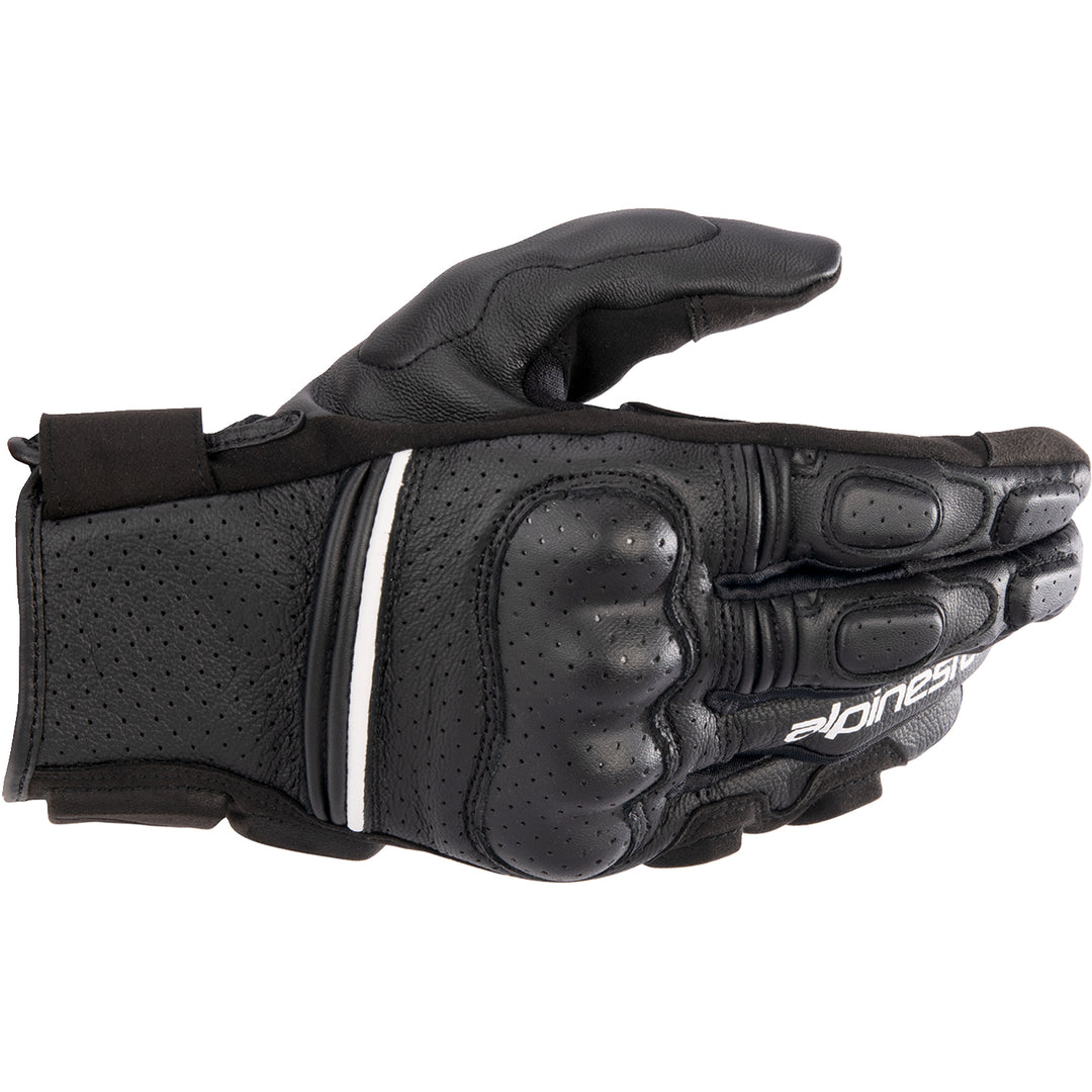 Alpinestars Phenom Air Gloves Black/White - Back of Hand View
