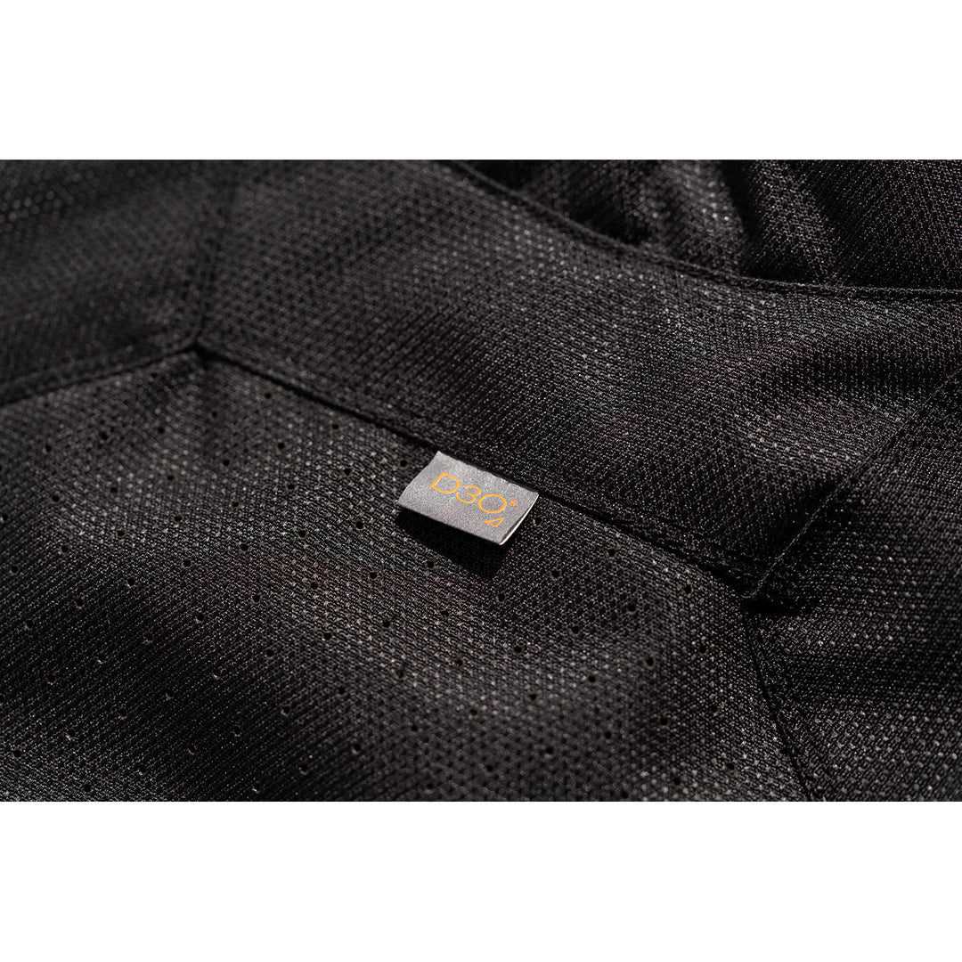 ICON Hooligan™ CE Jacket Black - Close-Up of D3O Tag on Back