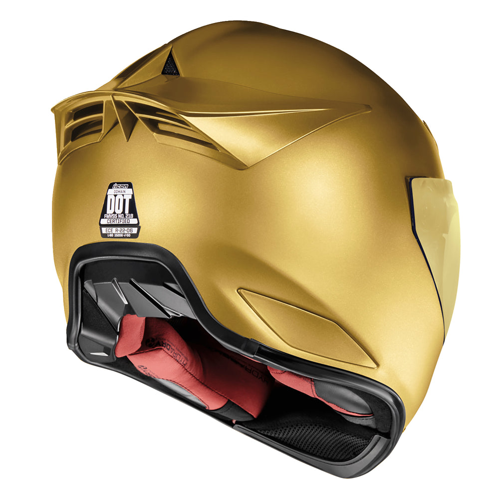 ICON Domain™ Cornelius Helmet Gold - Rear Right Side View