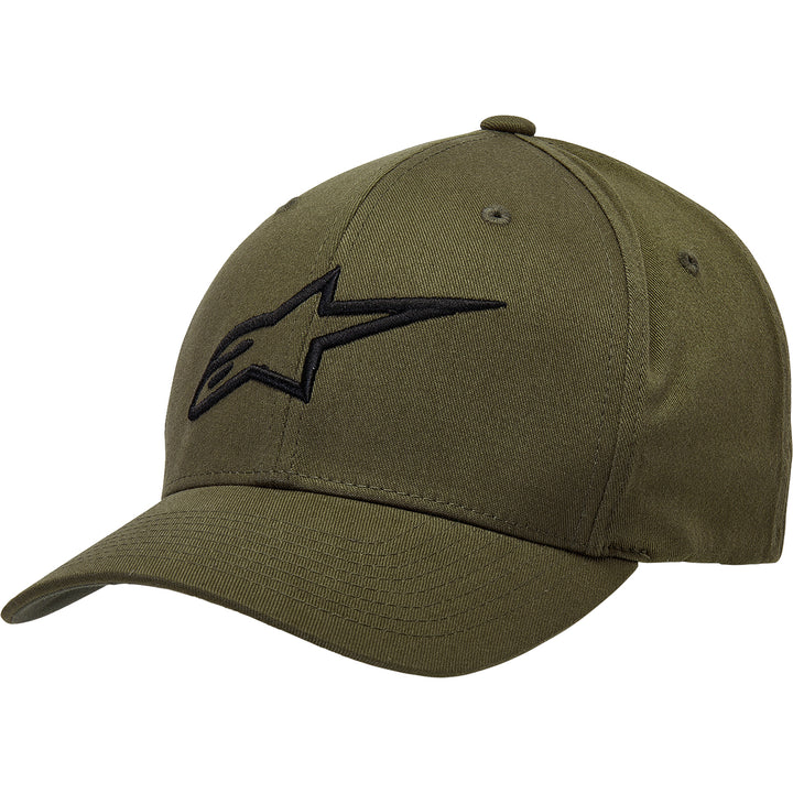 Alpinestars Ageless Curve Hat Military/Black - Front Side View