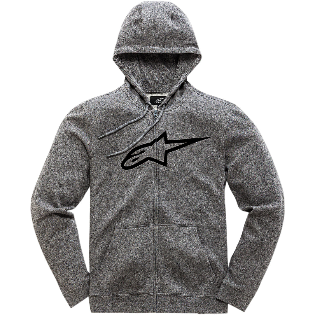 Alpinestars Ageless 2 Zip Hoodie Heather Gray/Black - Front View