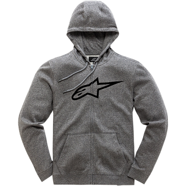 Alpinestars Ageless 2 Zip Hoodie Heather Gray/Black - Front View