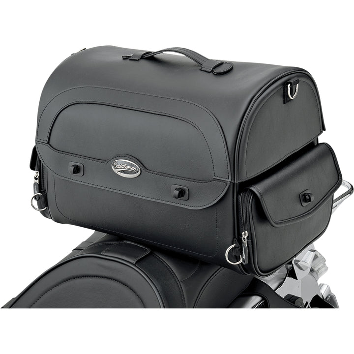 SADDLEMEN Cruis'n Express Tail Bag - Front Side View Attached to Motorcycle Tail
