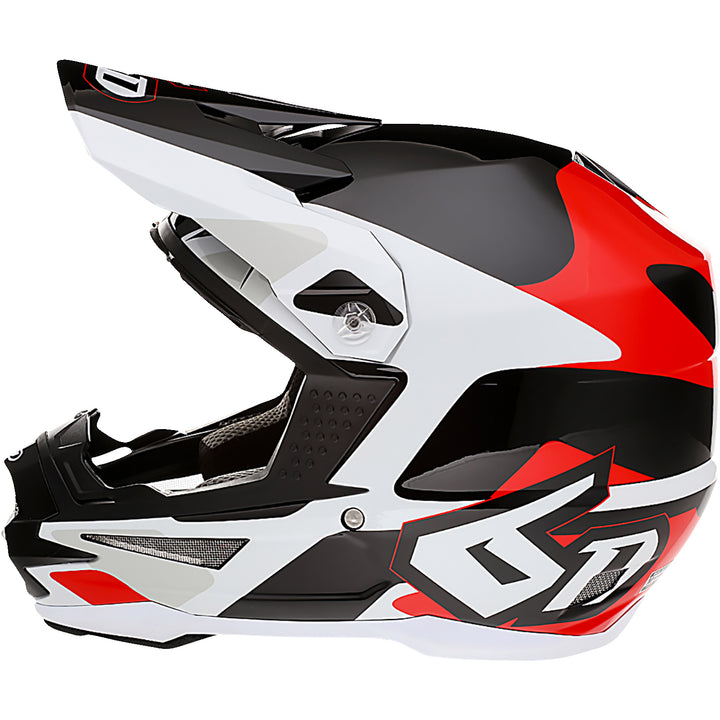 6D Helmets ATR-1 Apex Helmet Red - Left Side View