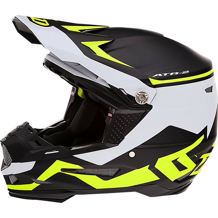 6D Helmets ATR-2 Drive Helmet Neon Yellow - Left Side View