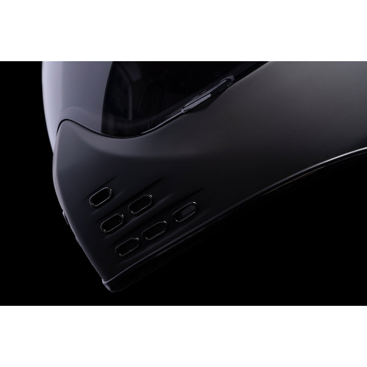 ICON Domain™ Cornelius Helmet Rubatone - Close-Up of Mouth Vents