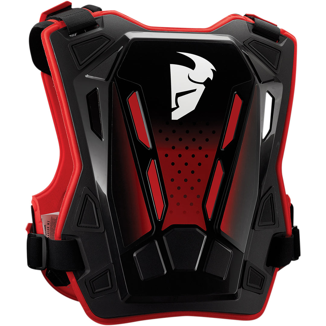 THOR Guardian MX Roost Deflector Red/Black - Rear View