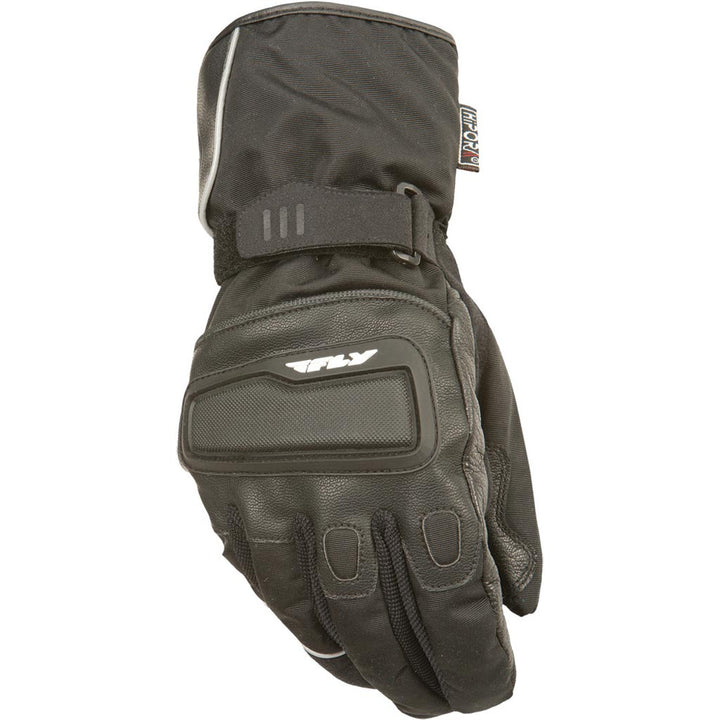 Fly Street Xplore Gloves Black - Back of Hand View