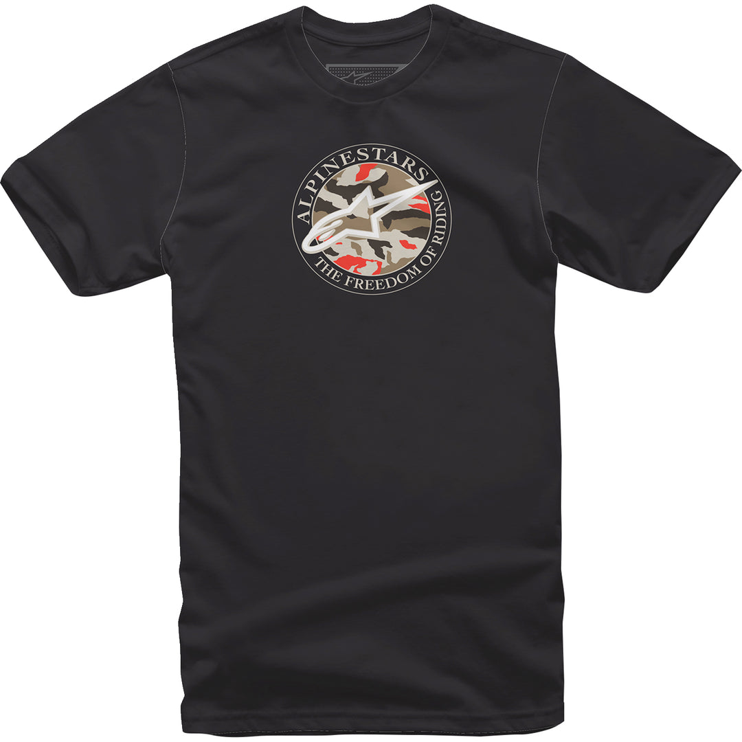 Alpinestars Dot Camo T-Shirt Black - Front View