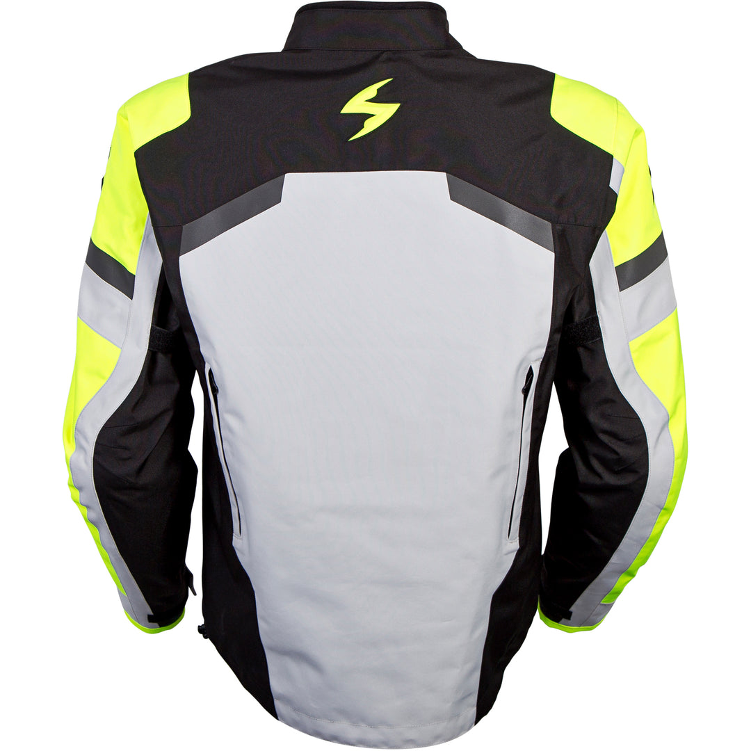 SCORPION EXO Optima Jacket Hi-Vis Yellow - Rear View