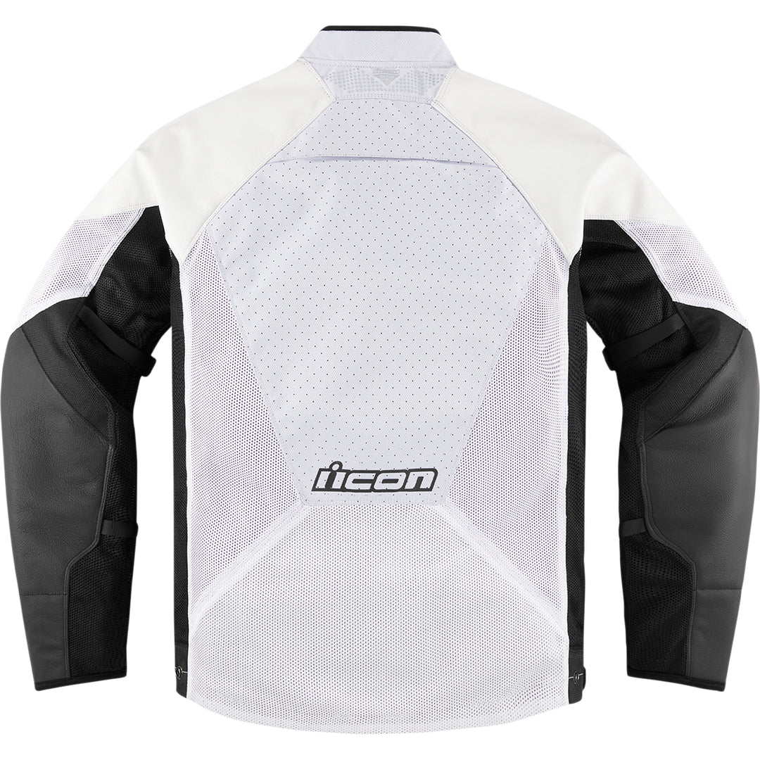 ICON Hooligan™ CE Jacket White - Rear View