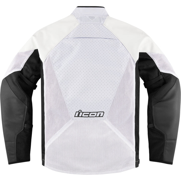 ICON Hooligan™ CE Jacket White - Rear View