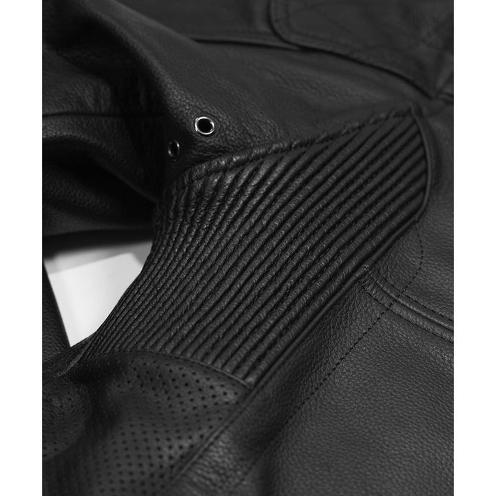 Highway 21 Gasser Jacket Black - Close-Up of Armpit Accordion Panel