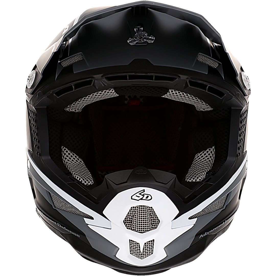 6D Helmets ATR-1 Stealth Helmet White - Front View