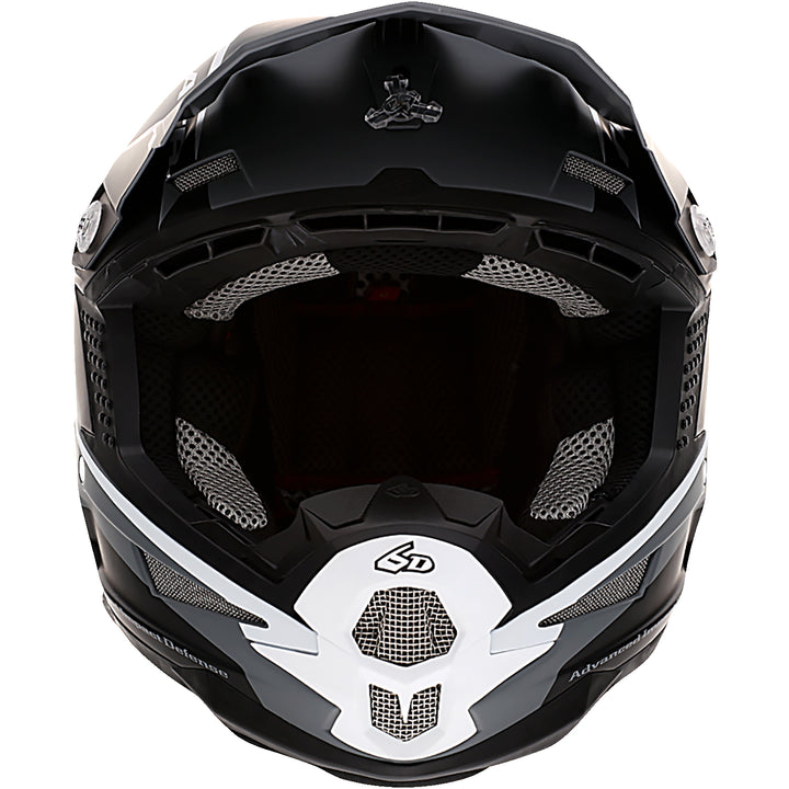 6D Helmets ATR-1 Stealth Helmet White - Front View