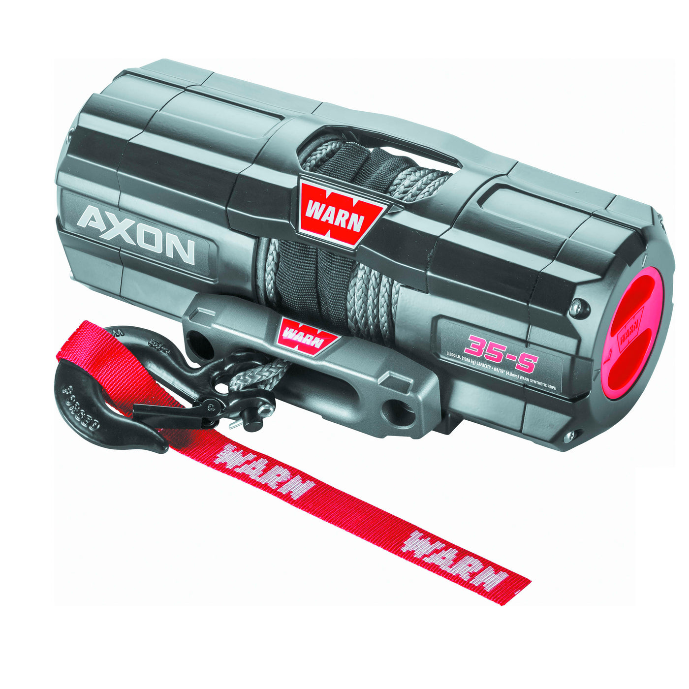 Warn Axon 3500-S Winch With Synthetic Rope