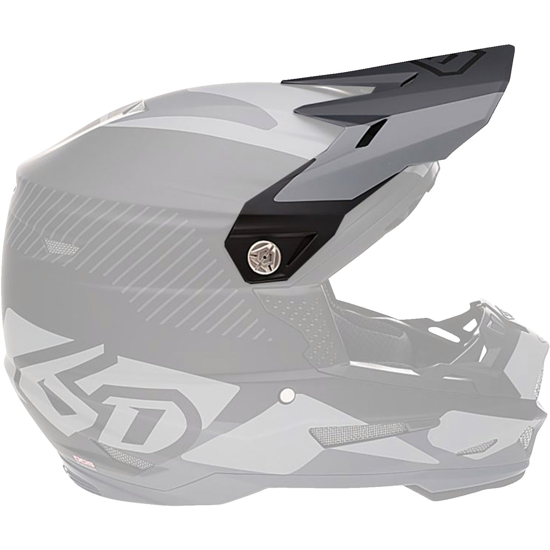6D Helmets ATR-2Y Helmet Visor Fusion/Black - Side View
