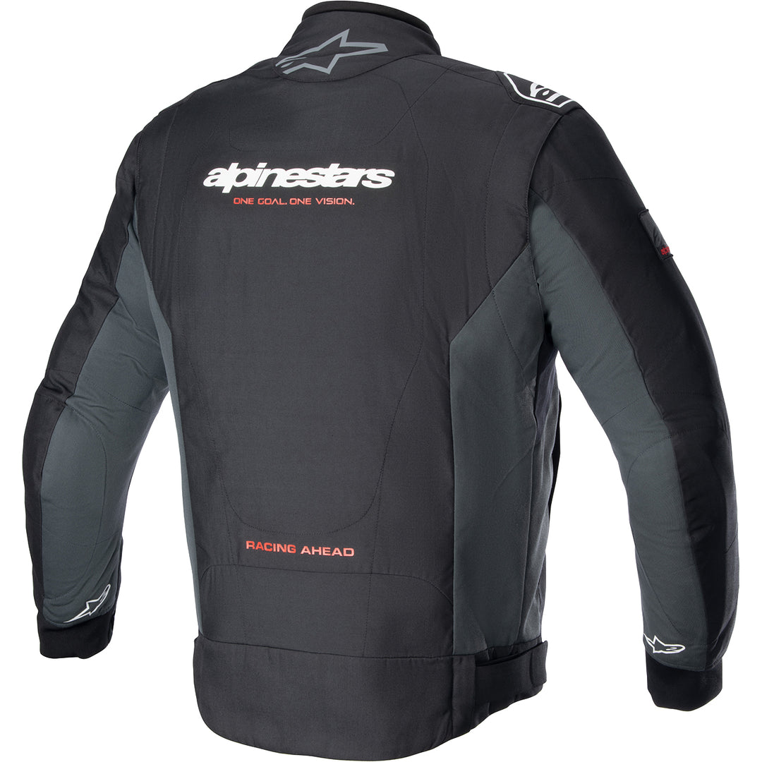 Alpinestars Monza Sport Jacket Black/Gray - Rear View
