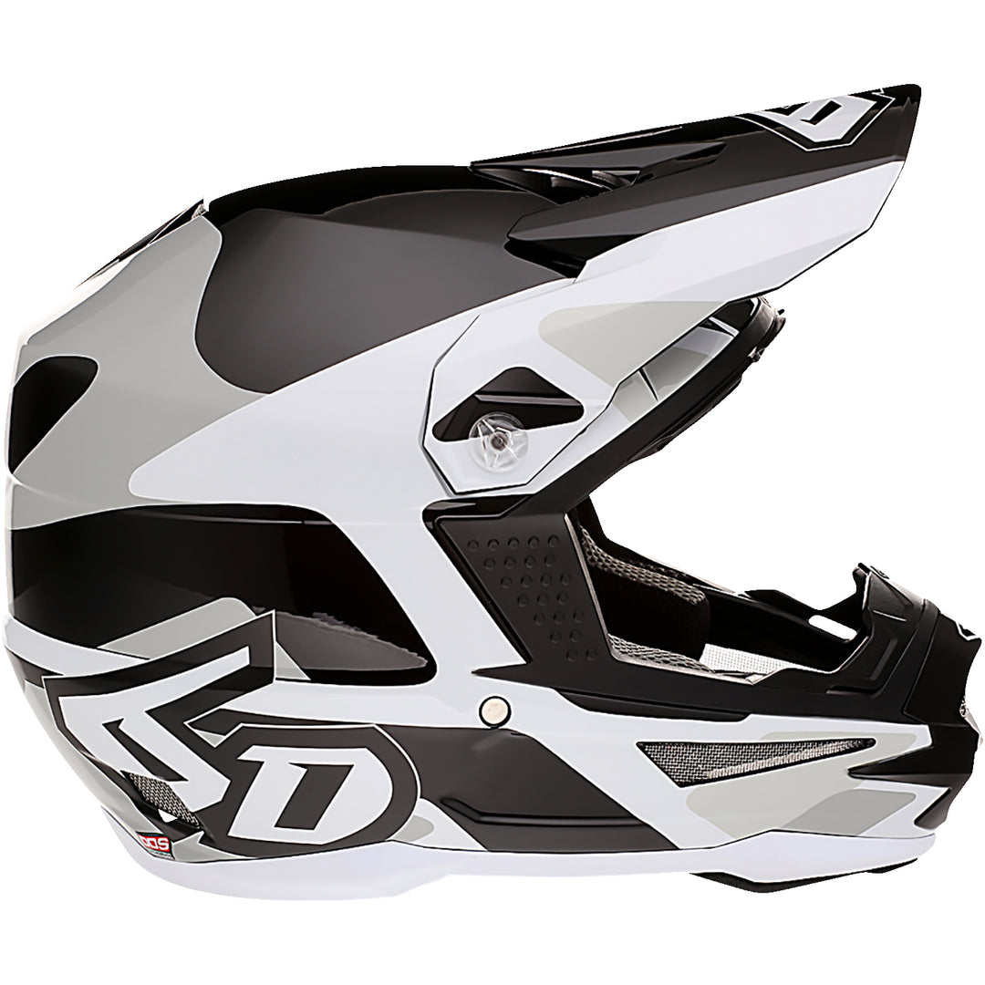 6D Helmets ATR-1 Apex Helmet White - Right Side View
