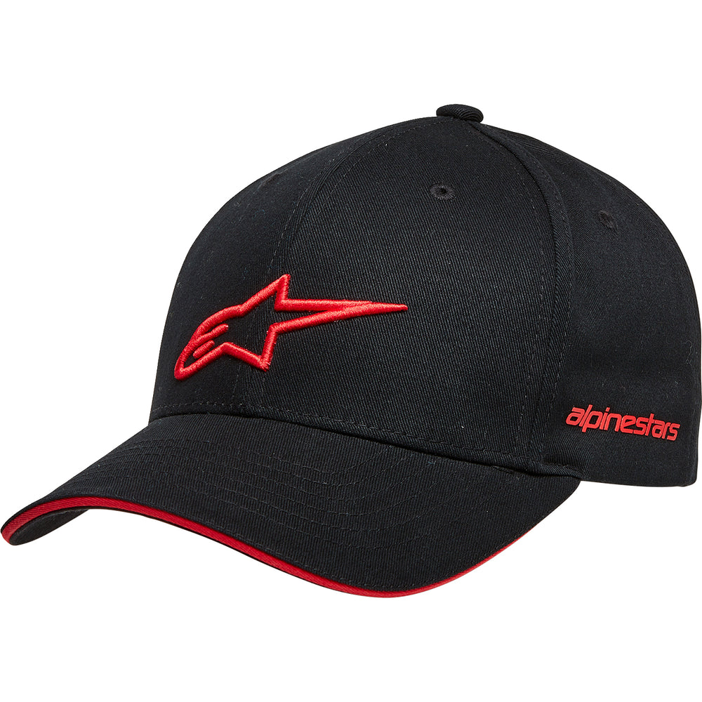 Alpinestars Rostrum Hat Black/Red - Front Side View