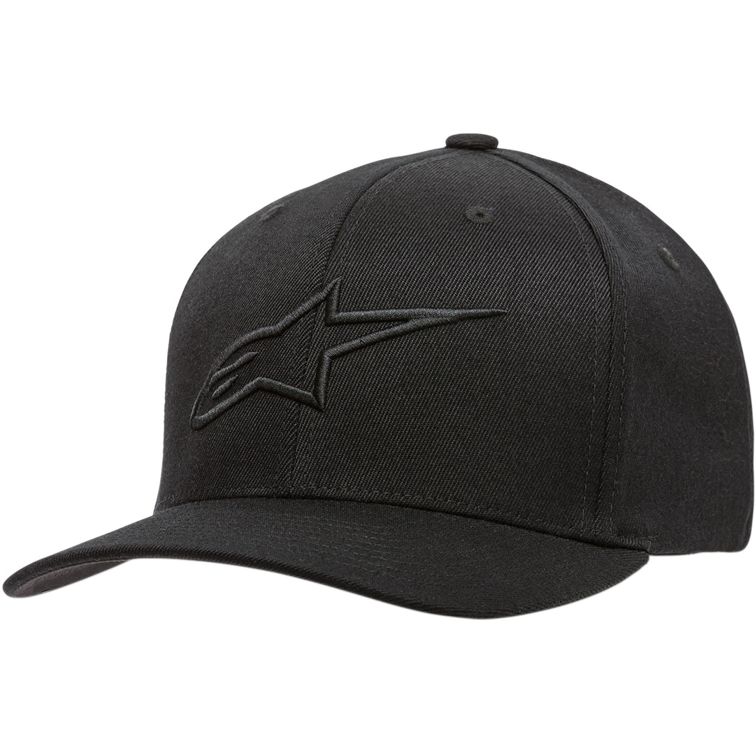 Alpinestars Ageless Curve Hat Black/Black - Front Side View