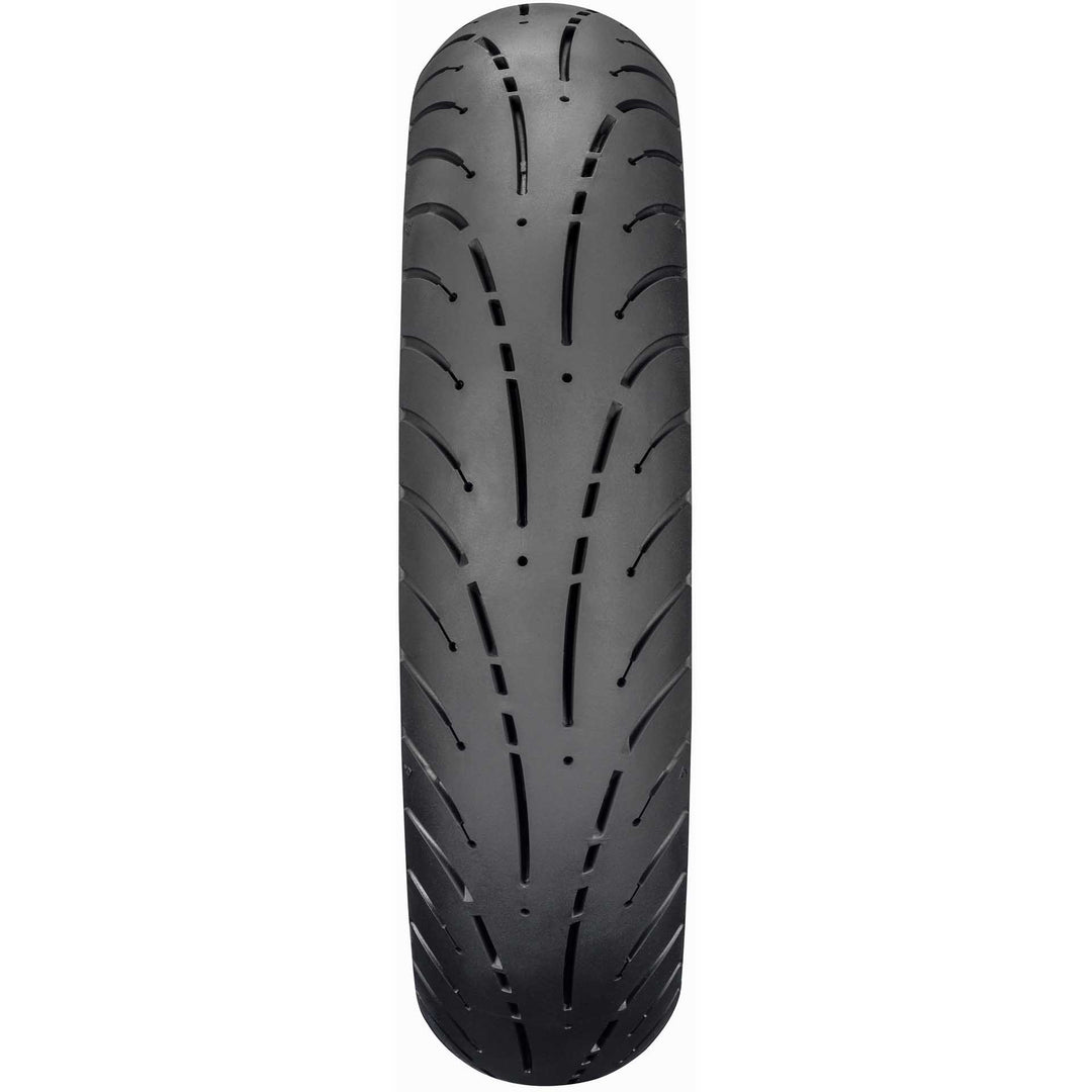 Dunlop Elite 4 Tire Rear - Straight-On View of Treads